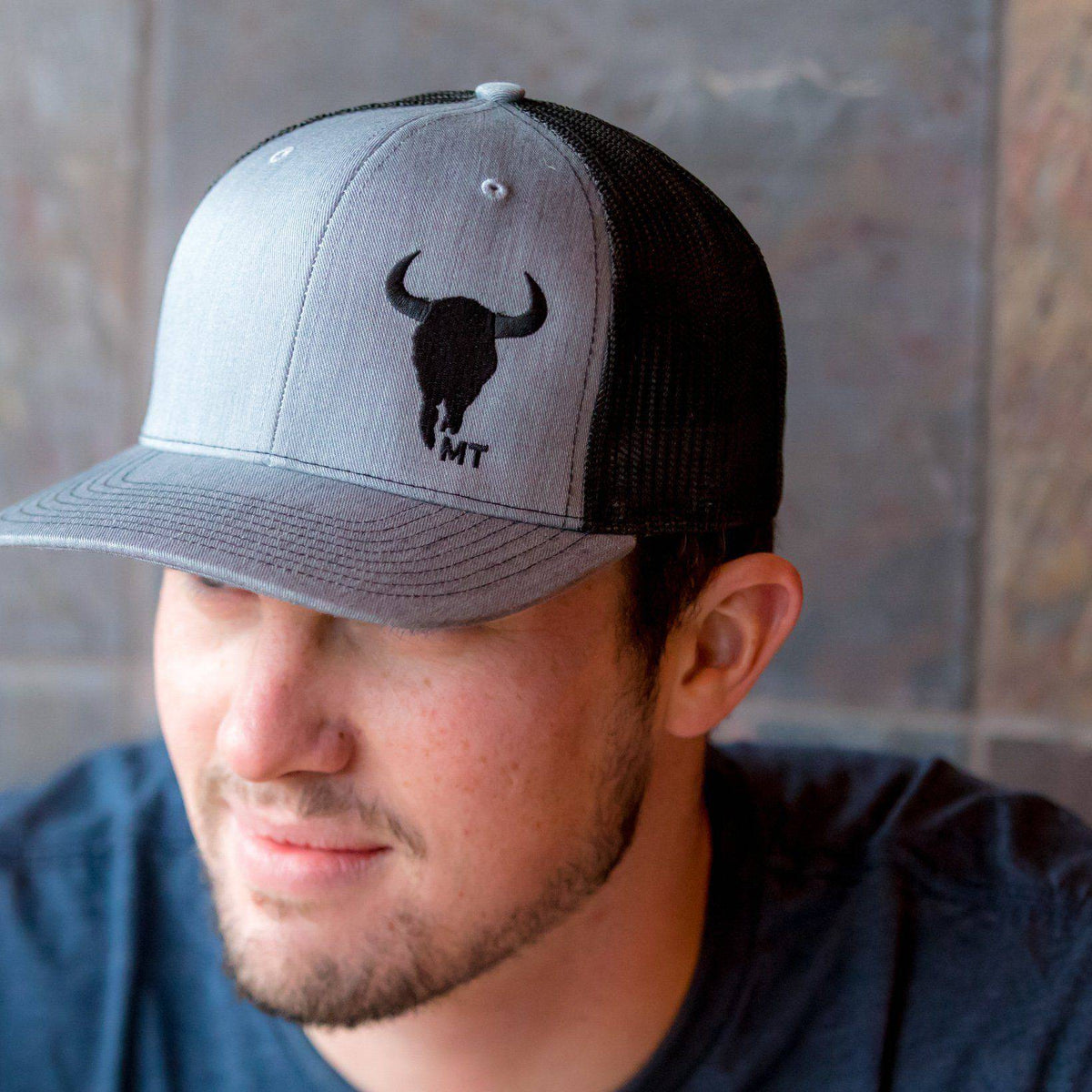 Bison Skull MT Hat - MONTANA SHIRT CO.